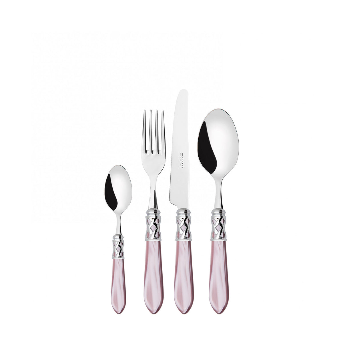 CASA BUGATTI--ALADDIN CHROM RING CUTLERY SET4