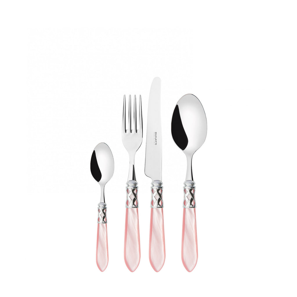 CASA BUGATTI--ALADDIN CHROM RING CUTLERY SET4