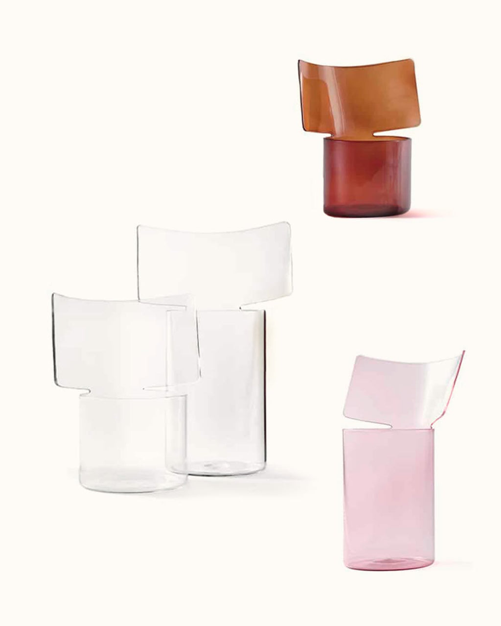 PAOLA C. Riflessi Vase - short/high